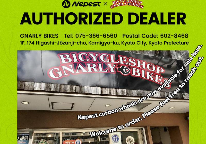 Nepest Partners with Kyoto Bicycle Shop GNARLY BIKES!