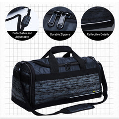 Nepest Men's 20 Inch Gym Bag Duffel Bag with Shoe Compartment
