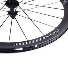 Carbon Fiber Road Bike Wheelset SPEEDN Series Carbon Spokes