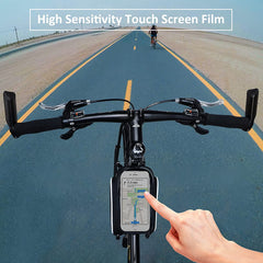 Nepest Bike Phone Bag Bicycle Front Frame Bag Waterproof Bike Handlebar Bag Bike Accessories for iPhone Below 6.5"